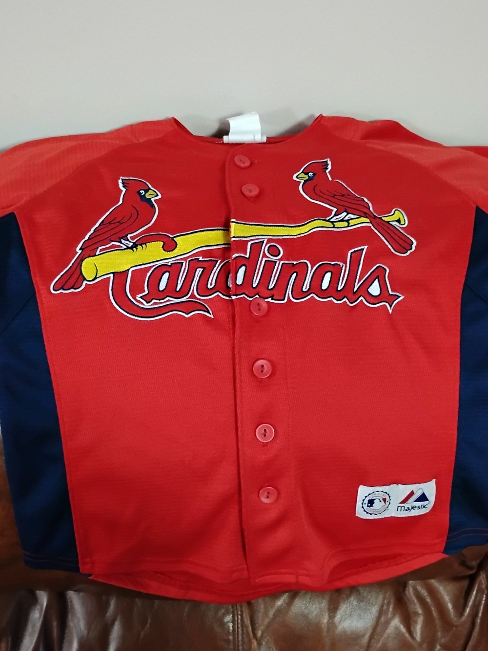 St. Louis Cardinals Jersey Youth Sz 8 Majestic MLB Baseball Albert Puljols #5